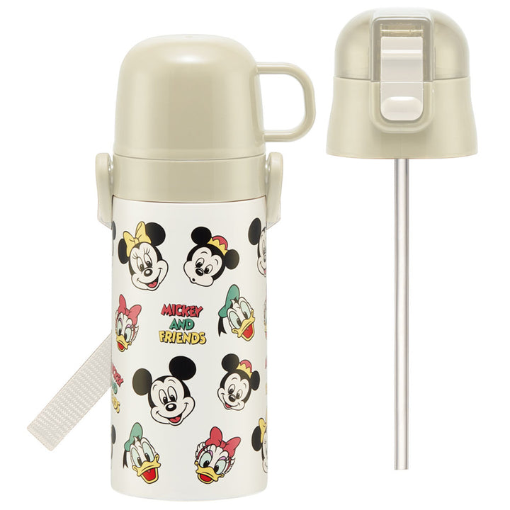 水筒400ml350ml子供用2Wayボトルミッキー＆フレンズ