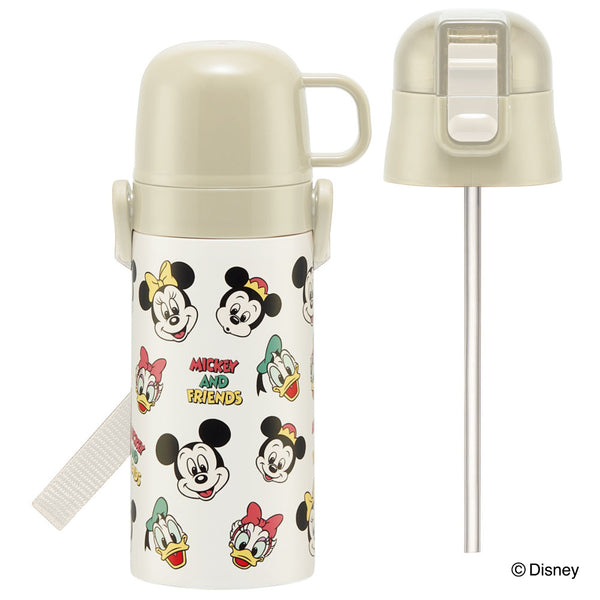 水筒400ml350ml子供用2Wayボトルミッキー＆フレンズ