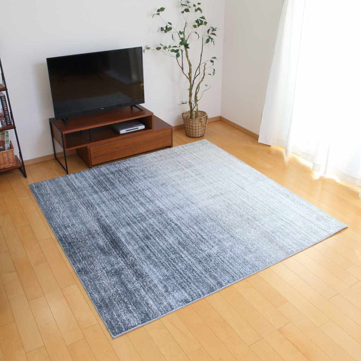 ラグスミノエオンブレー190×190cm防ダニ防炎