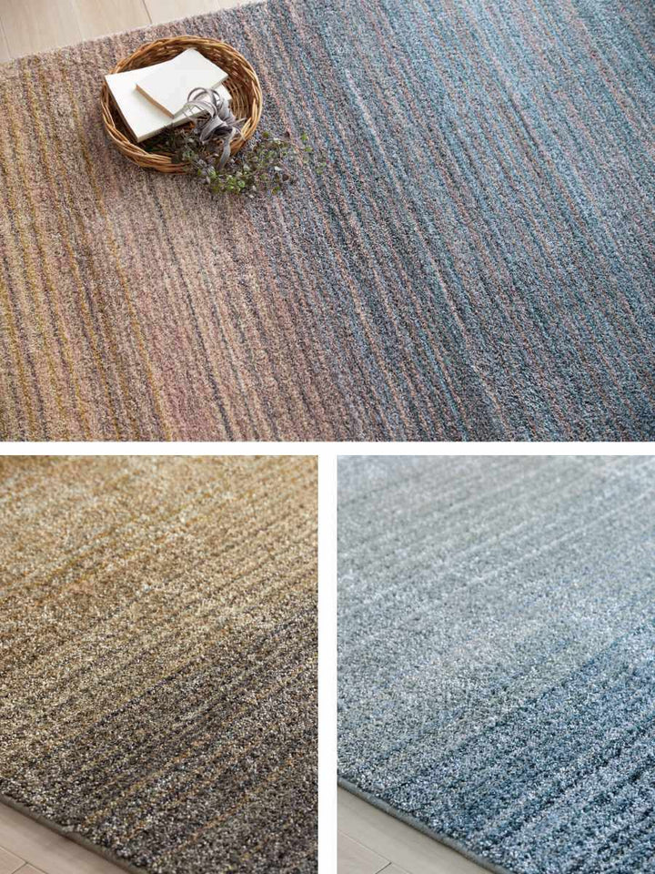 ラグスミノエオンブレー190×190cm防ダニ防炎