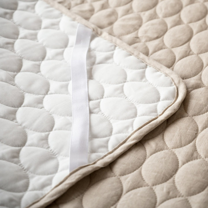 敷パッドFabtheHomeシングルファインリネンone-wash