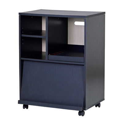 キッチンカウンター キャスター付 フラップ扉 幅60cm