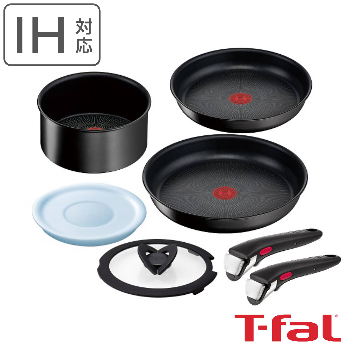 T-fal インジニオ・ネオ 6点セット+取っ手1本 IH対応 ハードチタニウム