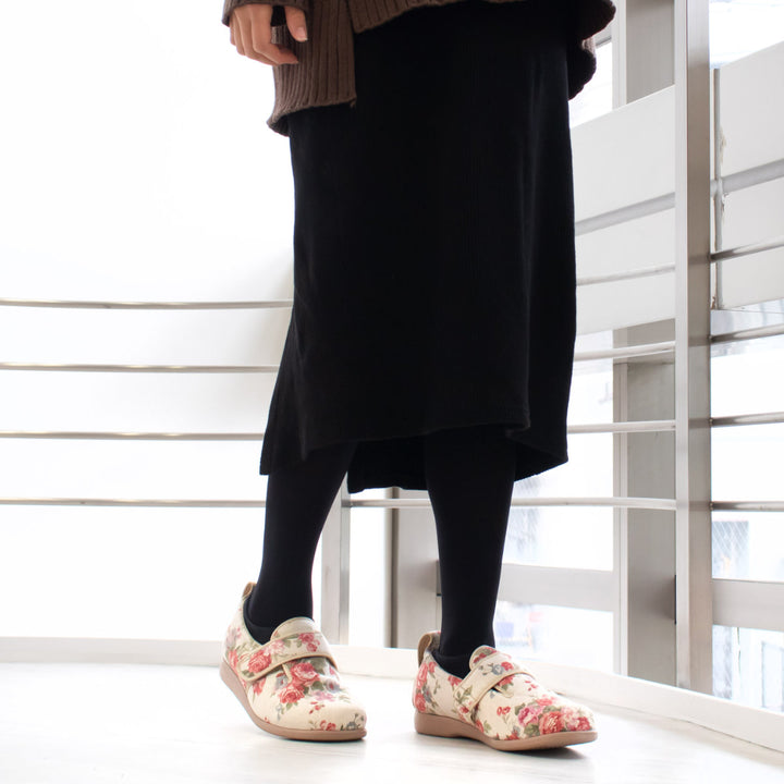 介護シューズあゆみダブルマジック2両足3EＳ～3Lローズ施設用