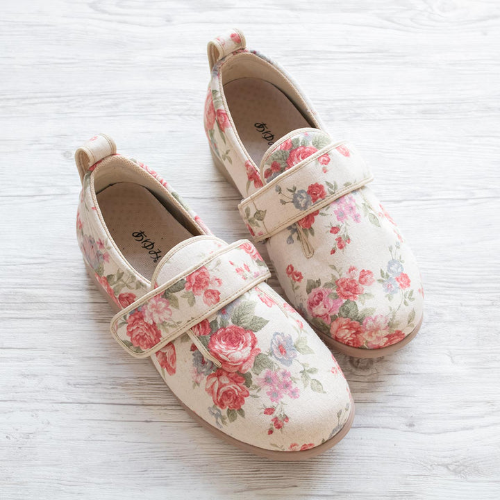 介護シューズあゆみダブルマジック2両足3EＳ～3Lローズ施設用