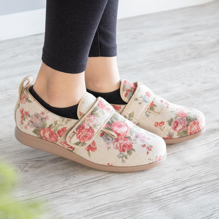 介護シューズあゆみダブルマジック2両足3EＳ～3Lローズ施設用