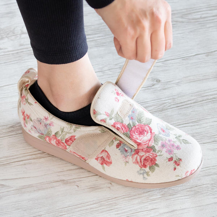 介護シューズあゆみダブルマジック2両足3EＳ～3Lローズ施設用