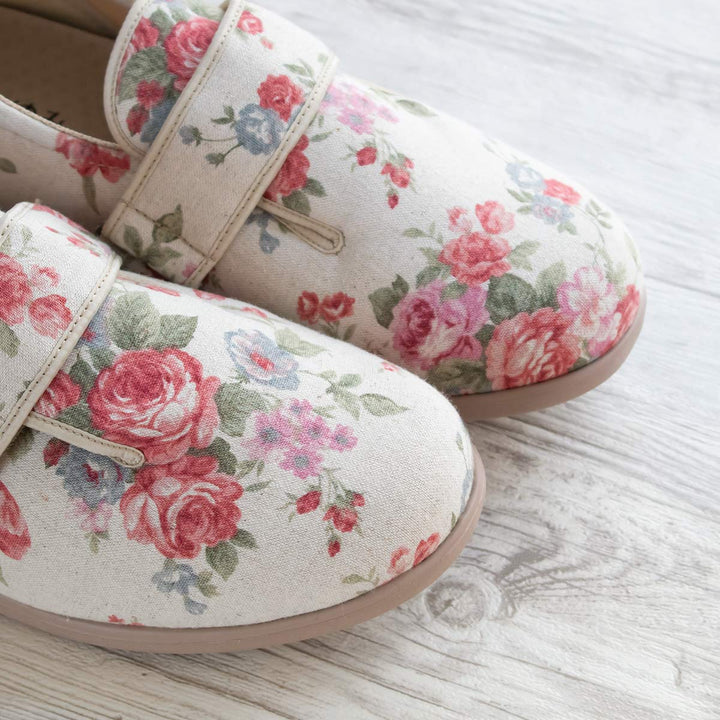 介護シューズあゆみダブルマジック2両足3EＳ～3Lローズ施設用