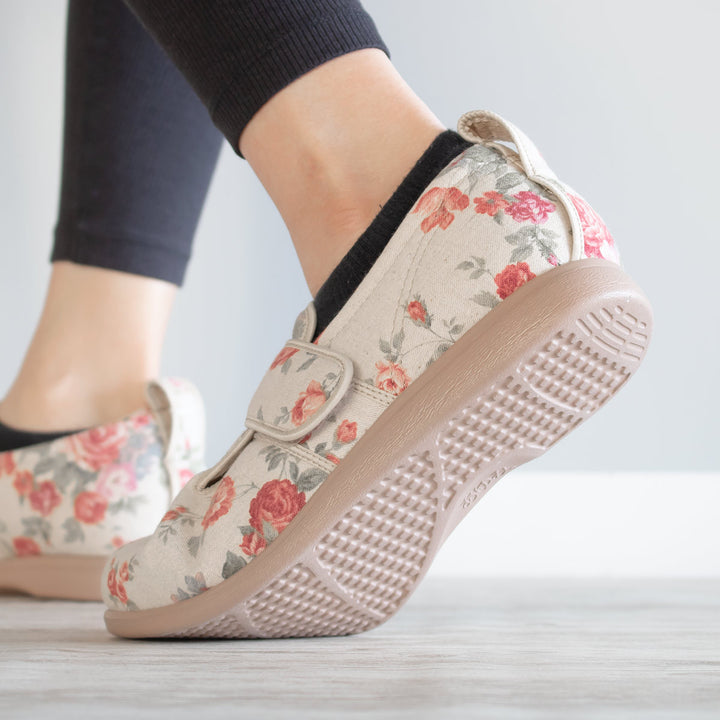 介護シューズあゆみダブルマジック2両足3EＳ～3Lローズ施設用