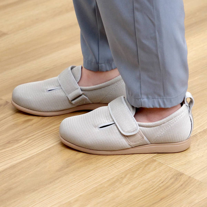 介護シューズあゆみダブルマジック2メッシュ両足3E3L～5L施設用