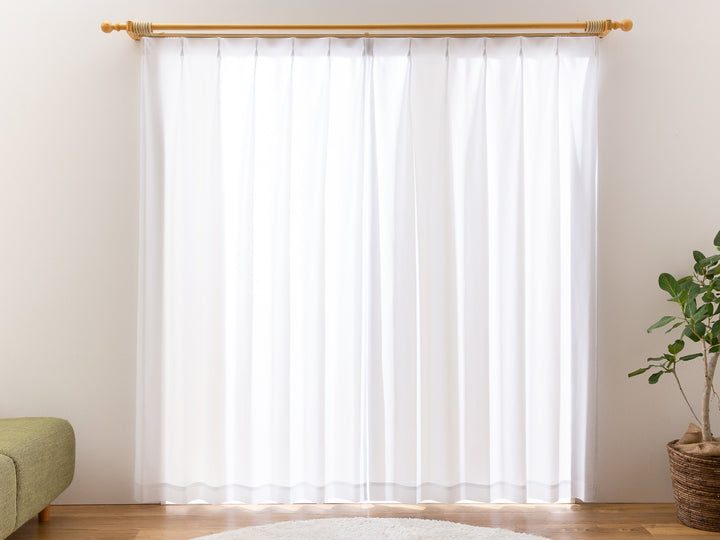 レースカーテンUVカットプライバシー幅150×丈133～238cm1枚入り