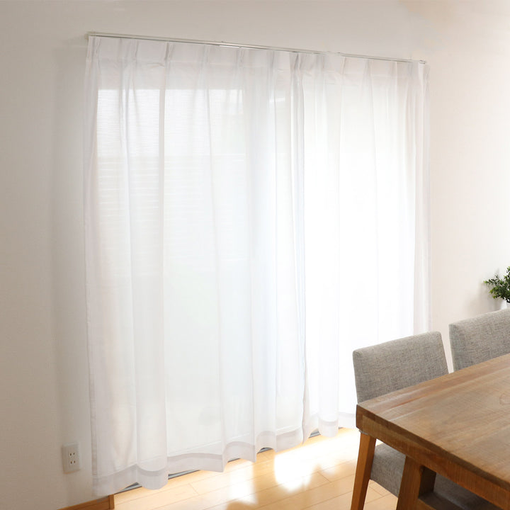 レースカーテンUVカットプライバシー幅150×丈133～238cm1枚入り