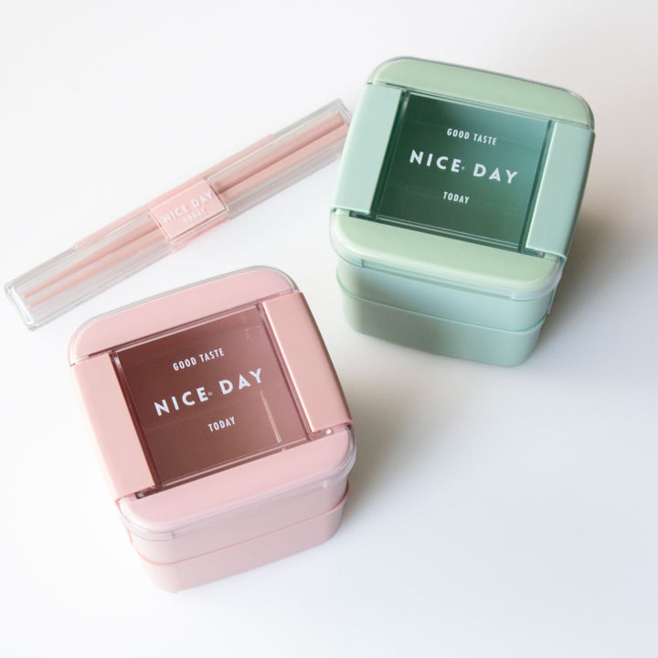 お弁当箱イージーケアランチスクエア2段680ml