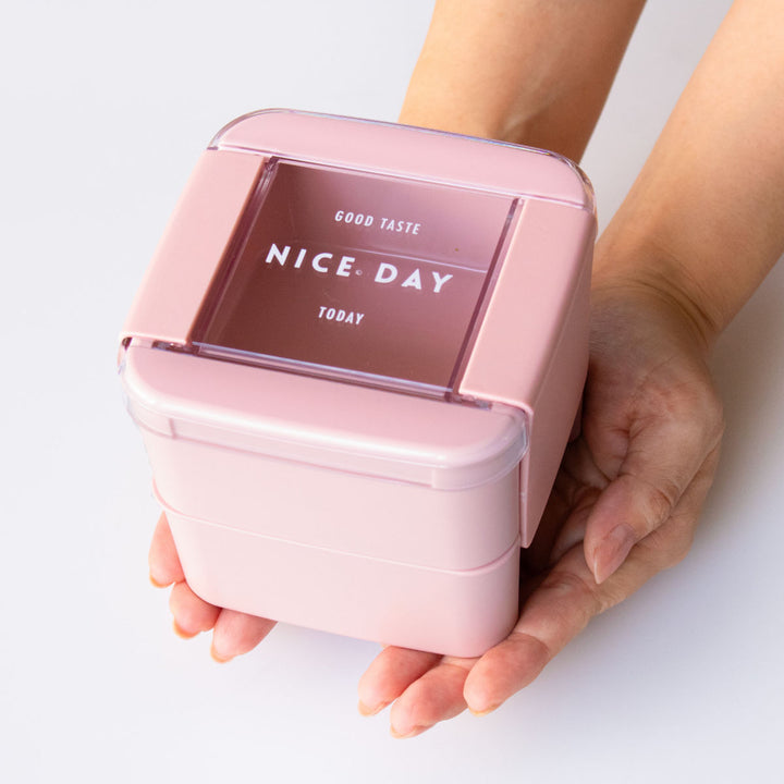 お弁当箱イージーケアランチスクエア2段680ml