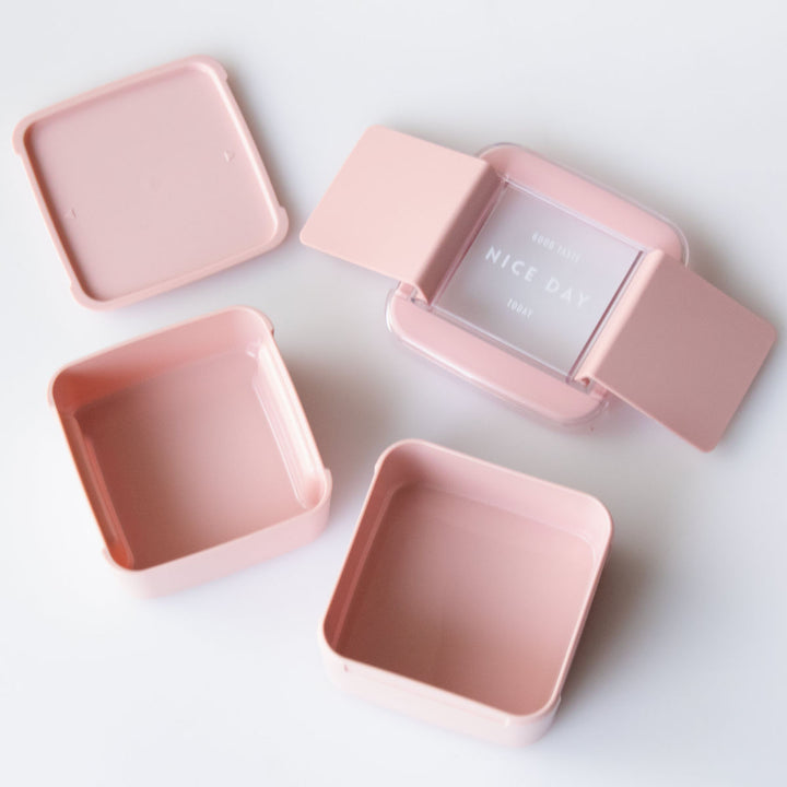 お弁当箱イージーケアランチスクエア2段680ml