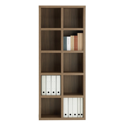 本棚 幅74.3cm 日本製 ブックシェルフ 5段2列 シンプルデザイン