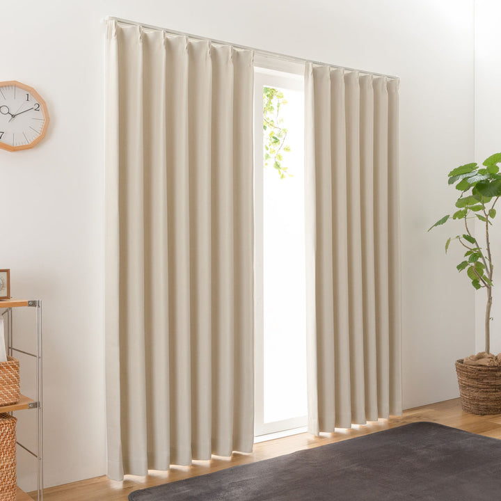 カーテン防炎2級遮光カーテン幅100×丈105～240cm2枚組