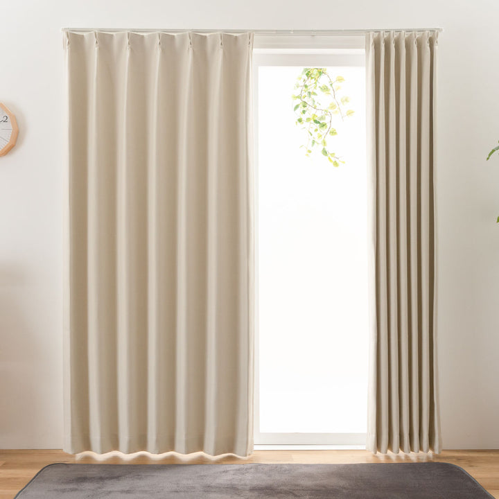 カーテン防炎2級遮光カーテン幅100×丈105～240cm2枚組