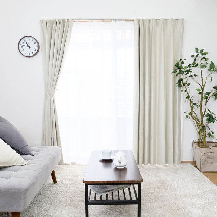 カーテン防炎2級遮光カーテン幅100×丈105～240cm2枚組