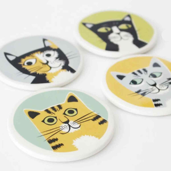 コースターHannahTurner4個セットCatCoastersSetOf4