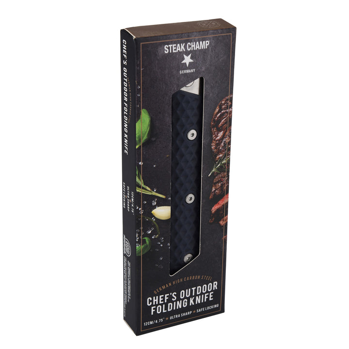 【アウトレット】包丁STEAKCHAMPCHEF’SOUTDOORFOLDINGKNIFE12cmアウトドア