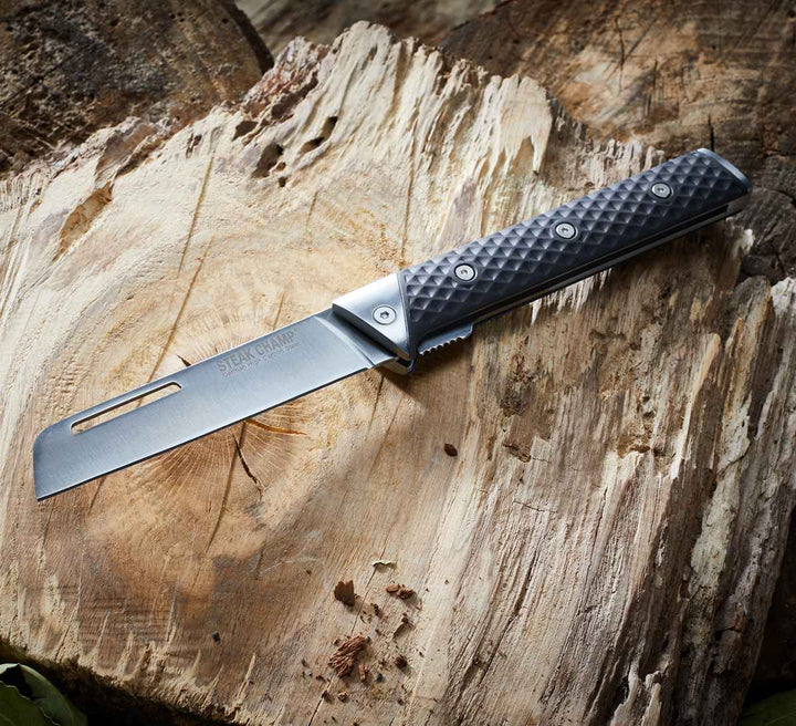 【アウトレット】包丁STEAKCHAMPCHEF’SOUTDOORFOLDINGKNIFE12cmアウトドア