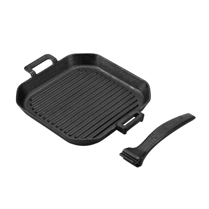 グリルパンSTEAKCHAMPCASTIRONGRILLINGPAN26cm四角取っ手取り外し