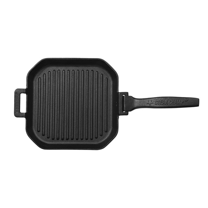 グリルパンSTEAKCHAMPCASTIRONGRILLINGPAN26cm四角取っ手取り外し