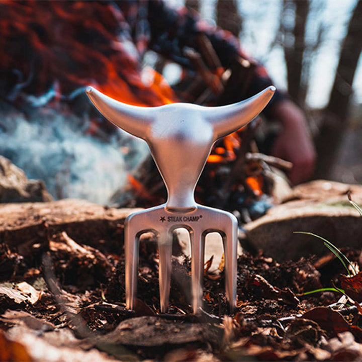 【アウトレット】ステーキSTEAKCHAMPカット用フォークBULLFORK