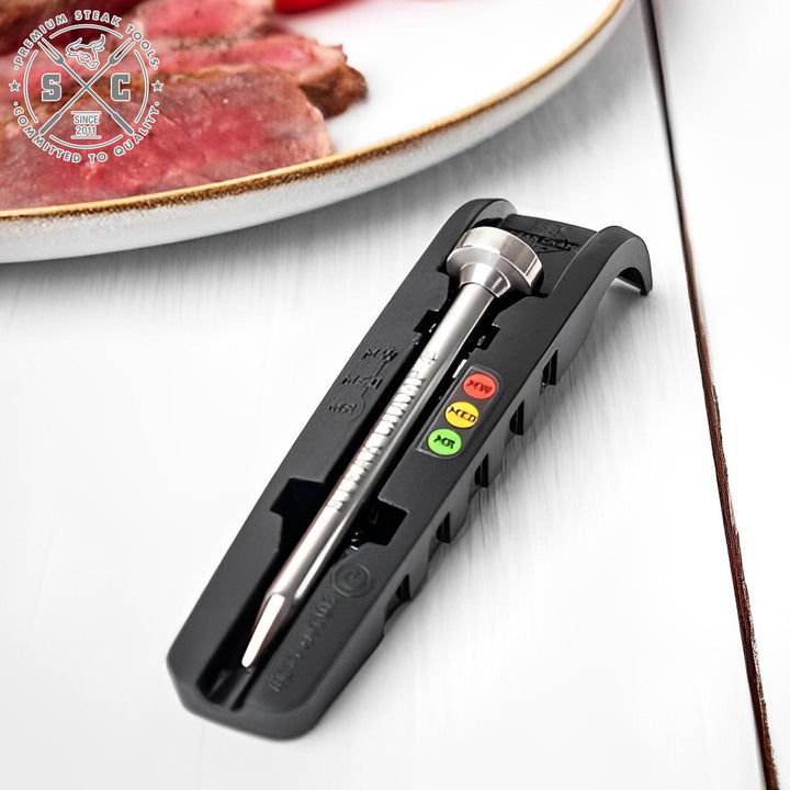 【アウトレット】ステーキSTEAKCHAMP焼き具合THERMOMETER3COLORLED