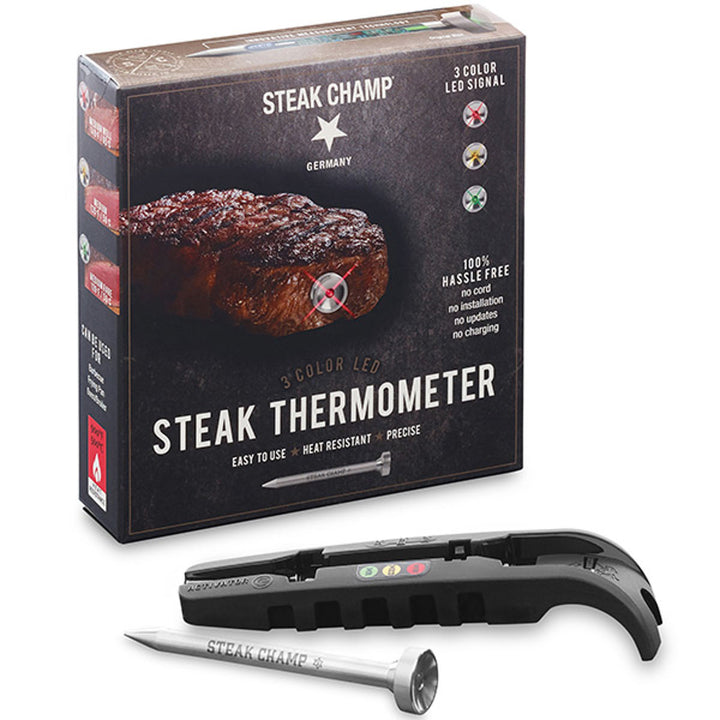 【アウトレット】ステーキSTEAKCHAMP焼き具合THERMOMETER3COLORLED