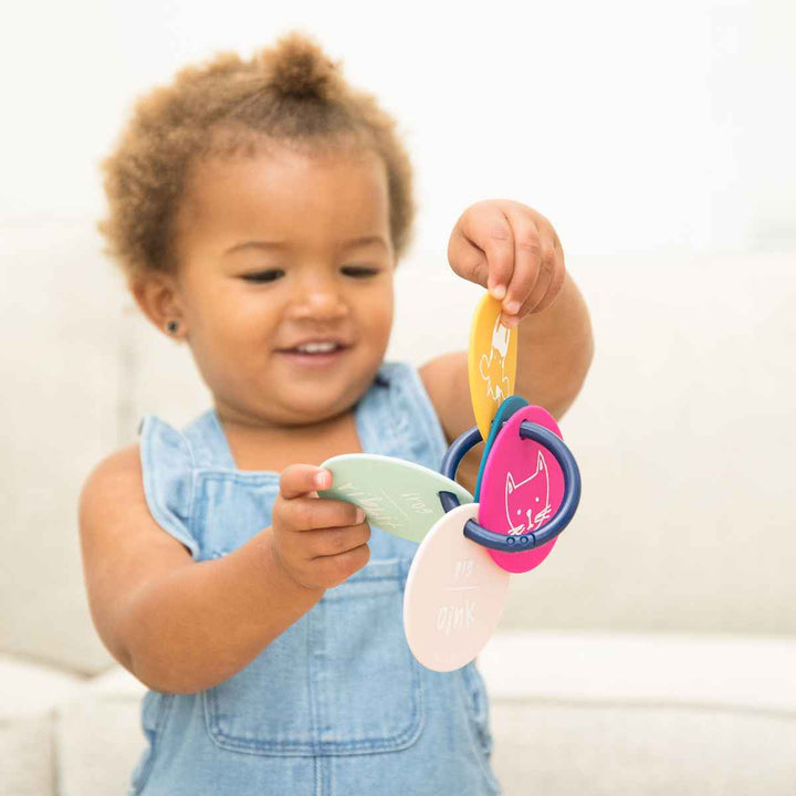 ベビートイ０ヶ月～シリコン製TeethingFlashcards