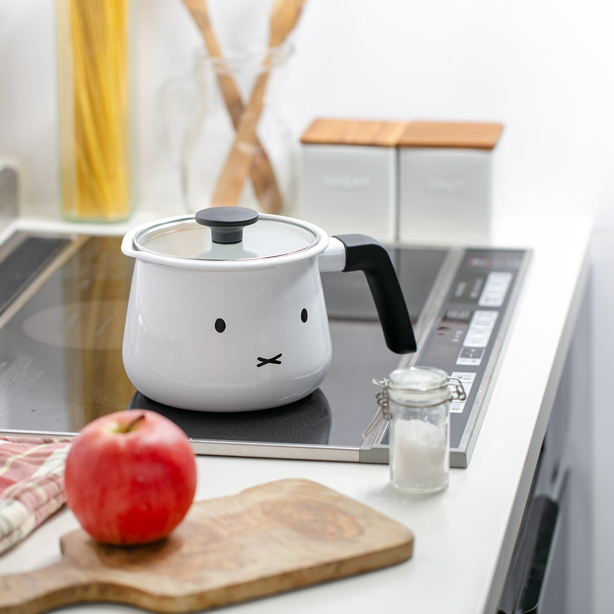 マルチポット 16cm IH対応 富士ホーロー ミッフィーフェイス – ハウジー