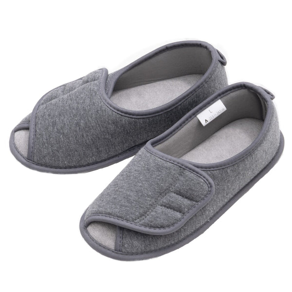 介護シューズあゆみやわらか底でフィット前開き両足3EM～LL自宅用