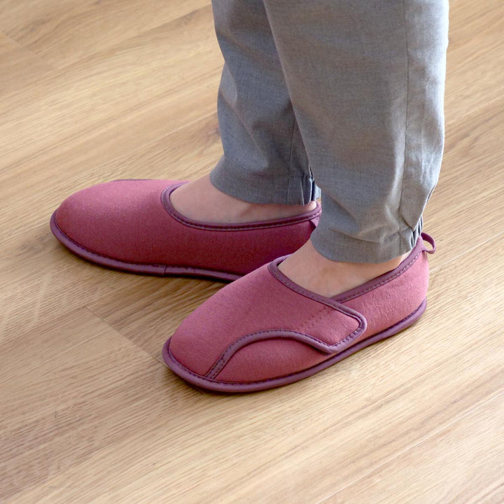 介護シューズあゆみやわらか底でフィット前とじ両足3EM～LL自宅用