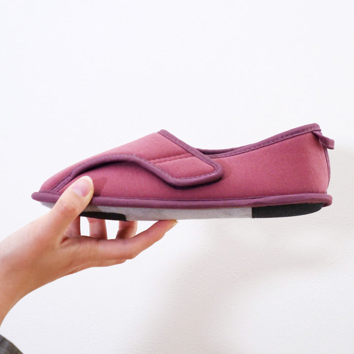 介護シューズあゆみやわらか底でフィット前とじ両足3EM～LL自宅用