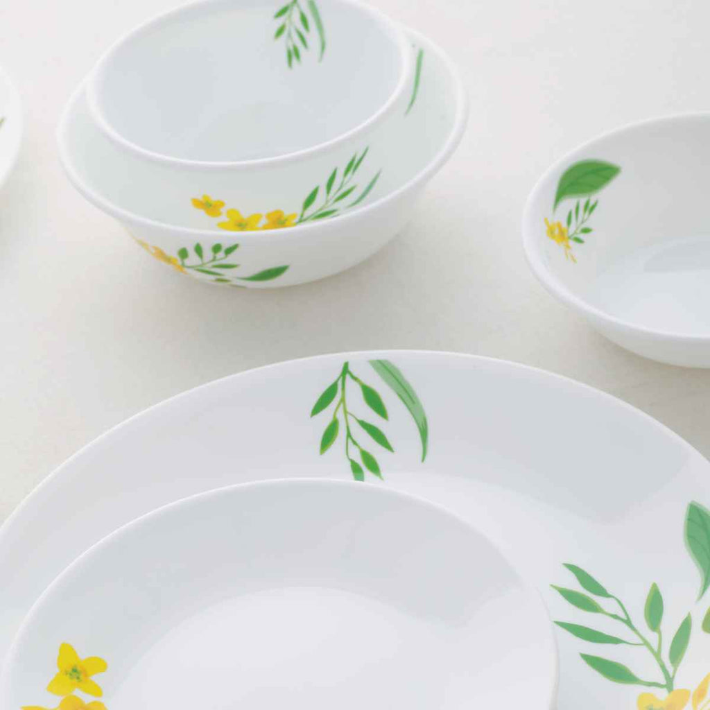 プレート 21.5cm CORELLE コレール ノーブルイエロー 強化ガラス