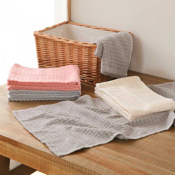 フェイスタオル32×78cmふんわりPLUS無撚糸