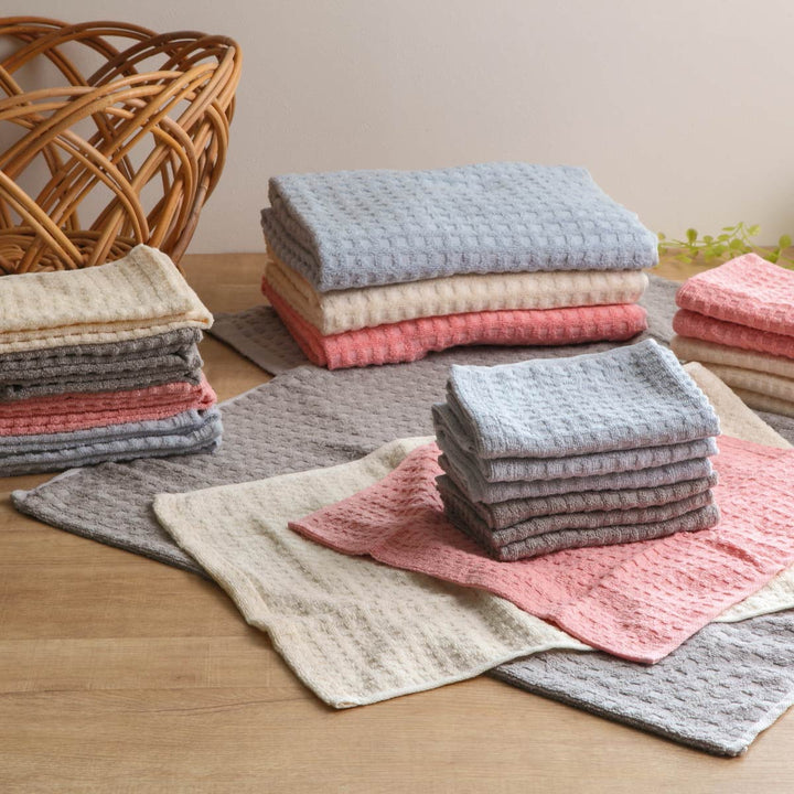 フェイスタオル32×78cmふんわりPLUS無撚糸