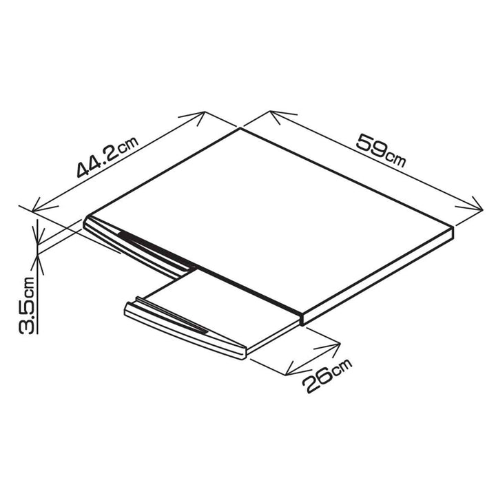 レンジテーブル幅60cm用抗菌引手レンジテーブル