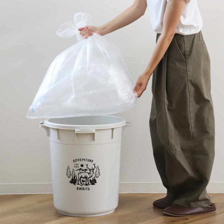 ゴミ箱45Lカラーペールアースカラー