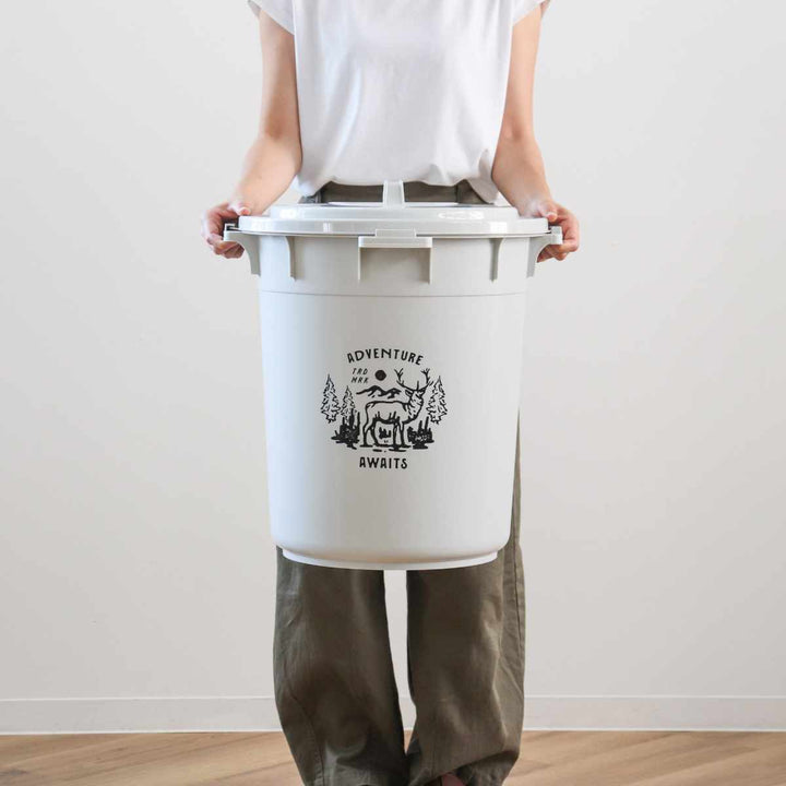 ゴミ箱45Lカラーペールアースカラー