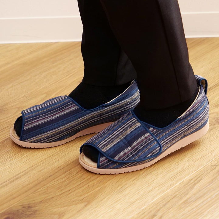 介護シューズあゆみオープン和両足3ES～Mなごみ施設用