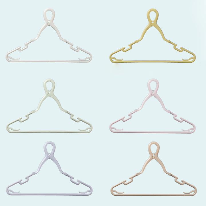 ハンガー6本組ベビー&キッズキャッチフックハンガー首元を伸ばさずに干せる