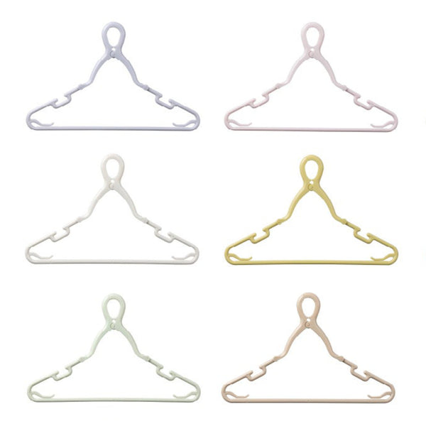 ハンガー6本組ベビー&キッズキャッチフックハンガー首元を伸ばさずに干せる
