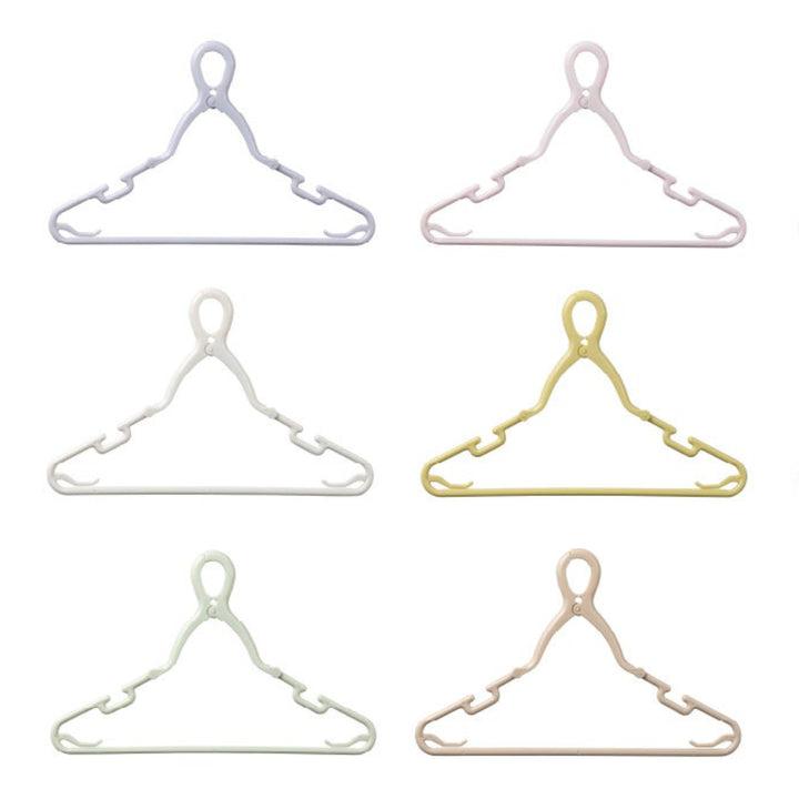 ハンガー6本組ベビー&キッズキャッチフックハンガー首元を伸ばさずに干せる