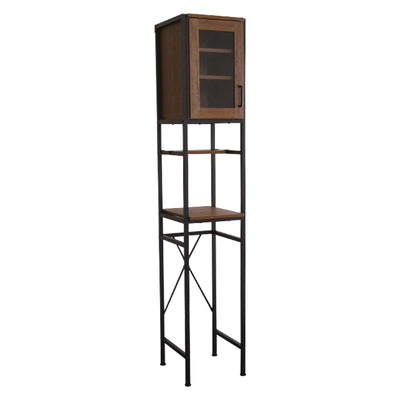 すき間収納 幅34.5cm ごみ箱上ラック ヴィンテージ調