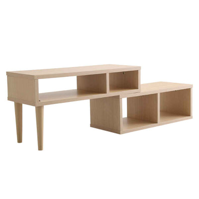 テレビ台 幅75-135cm 伸縮式 北欧風 オープンタイプ