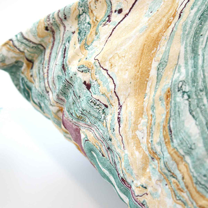 クッションカバー45×45cmマーブル柄ハンドメイド一点物綿100％