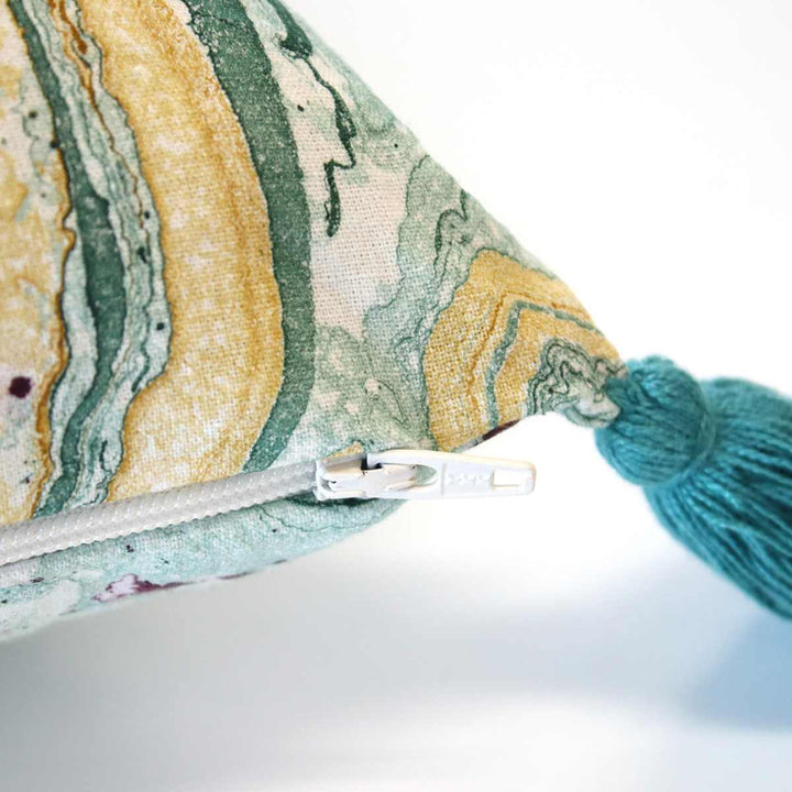 クッションカバー45×45cmマーブル柄ハンドメイド一点物綿100％